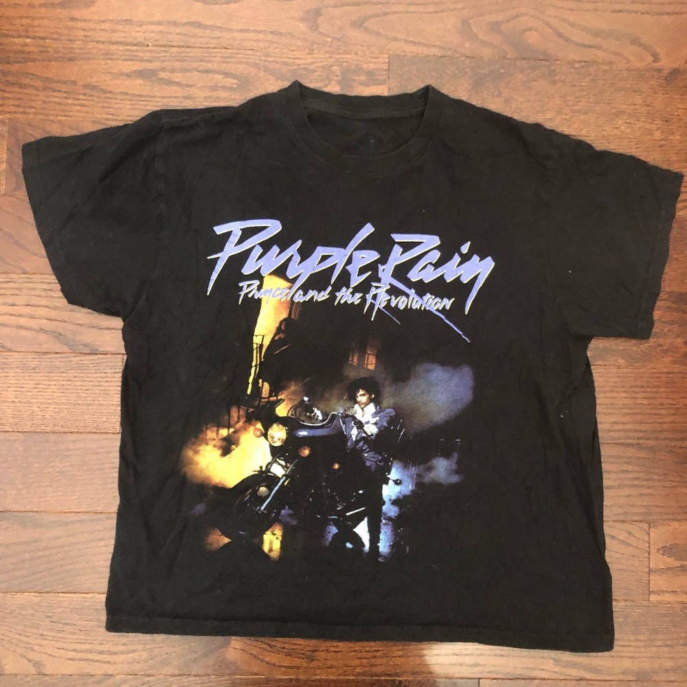 purple rain graphic tee